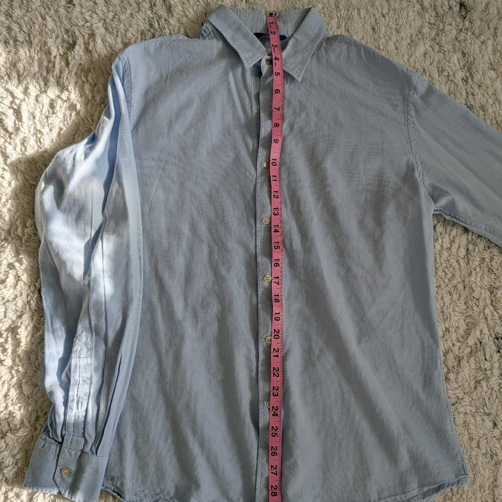 Teddy Stratford Light Blue Royal Oxford Long Sleeve Button Down